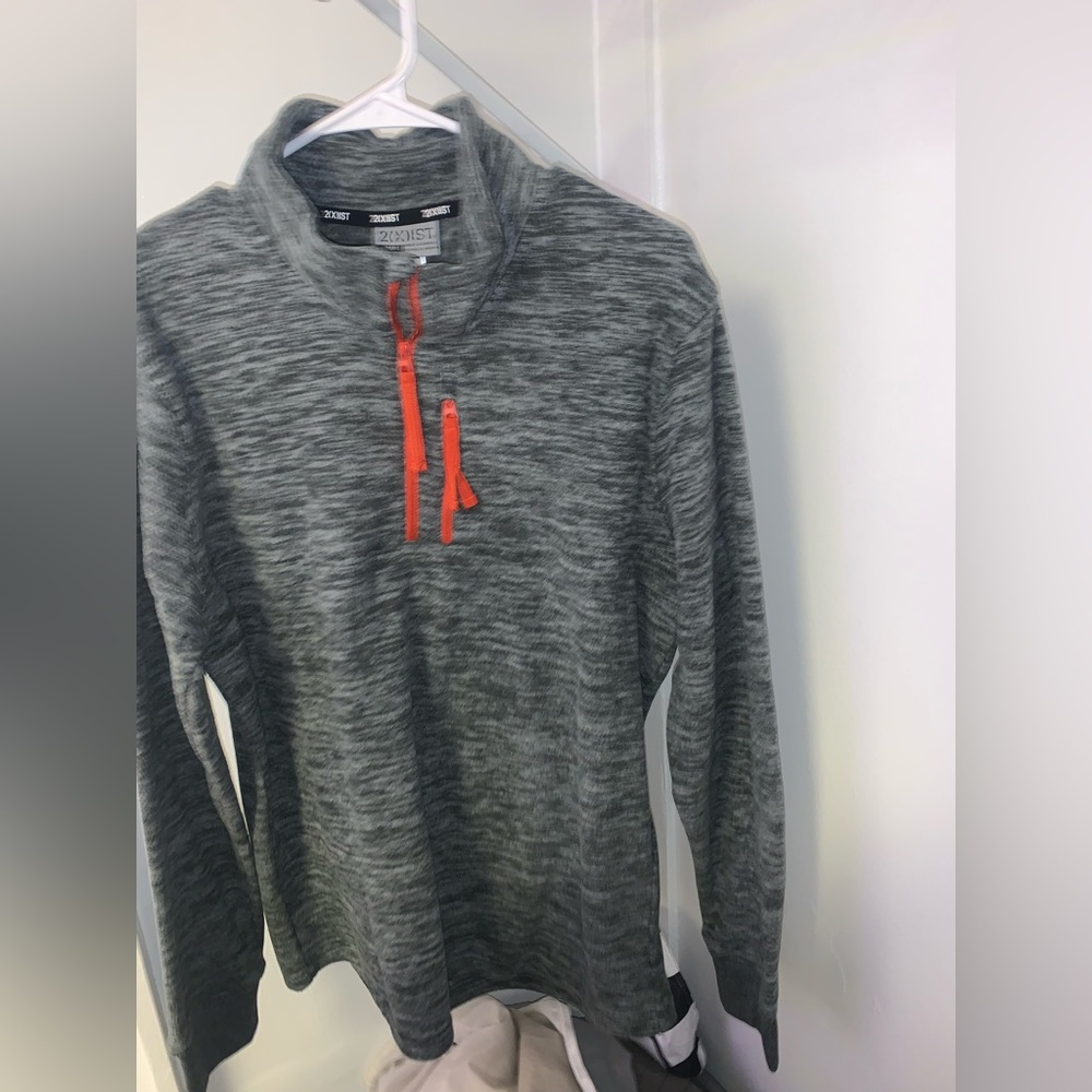Fleece turtleneck half zip